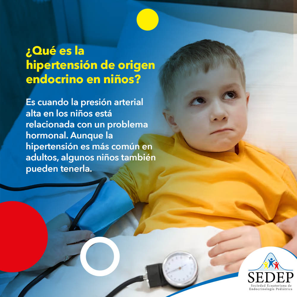 ¿Qué es la hipertensión de origen endocrino en niños?